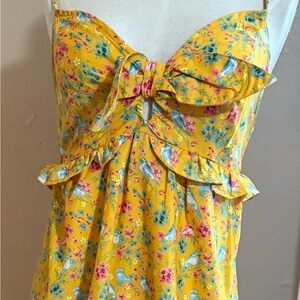 Primark Yellow Floral Dress